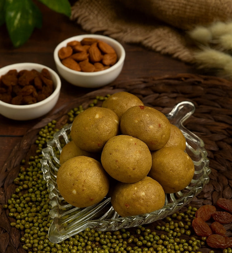 Green Moong Dryfruits Ladoo