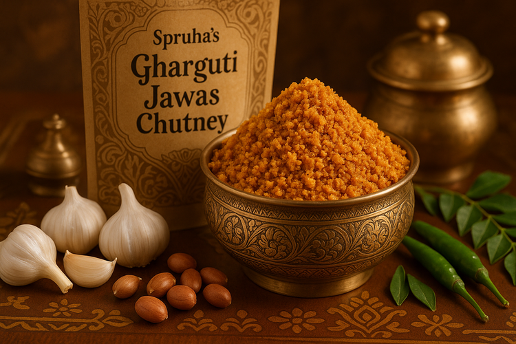 Keep everything as it is remove coconut and Replace chutney with garlic groundnut powder